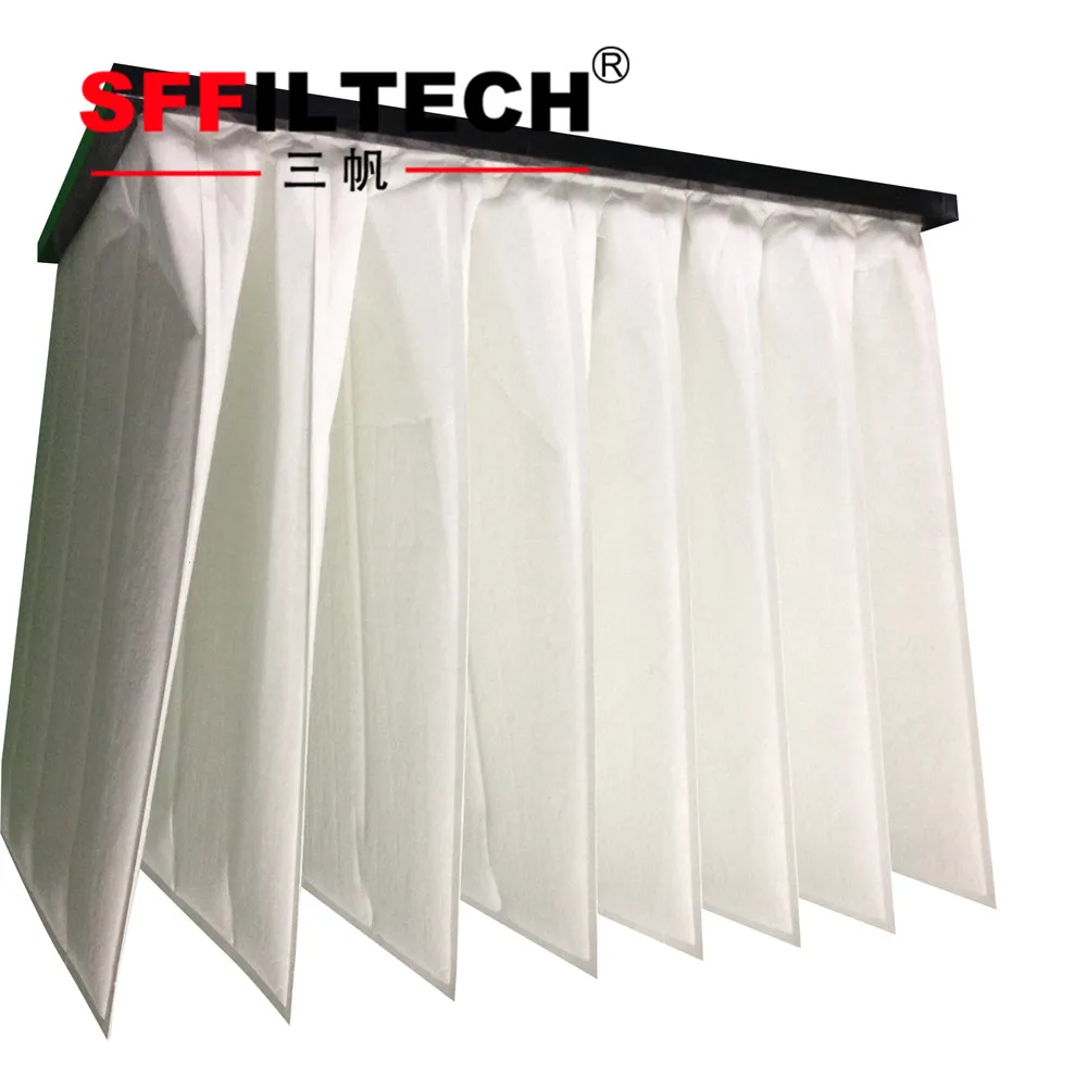 HVAC fine filtration synthetic/fiber glass bag filter/pocket bag air filter F5 F6 F7 F8 F9