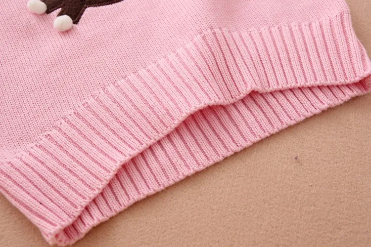 
OEM ODM Factory lovely pingk girls sweater knitted pattern cardigan sweater knitwear 