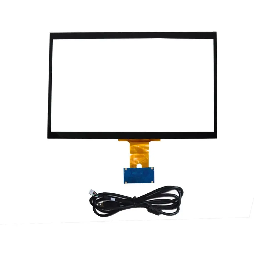 23.8 inches waterproof and vandal proof touch lcd monitor capacitive PCAP flat