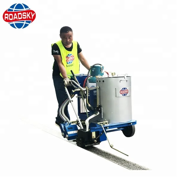 traffic line marking project thermoplastic line striping machine