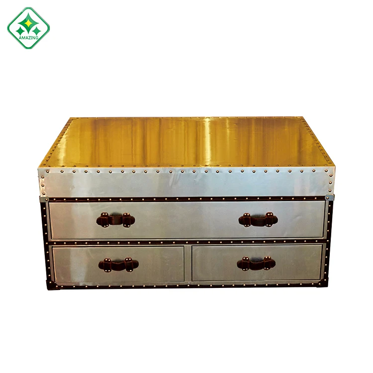 
china factory price KTV Restaurant Lounge Table Resting Rivet Room Table With Drawer functional 