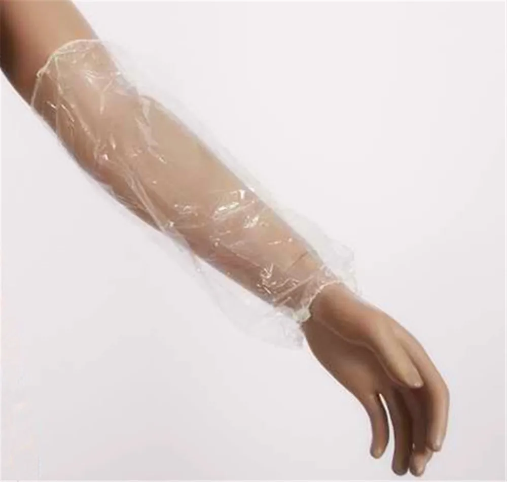 Disposable Waterproof Arm Sleevs Cover with Elastic End plastic sleeves for clothes
