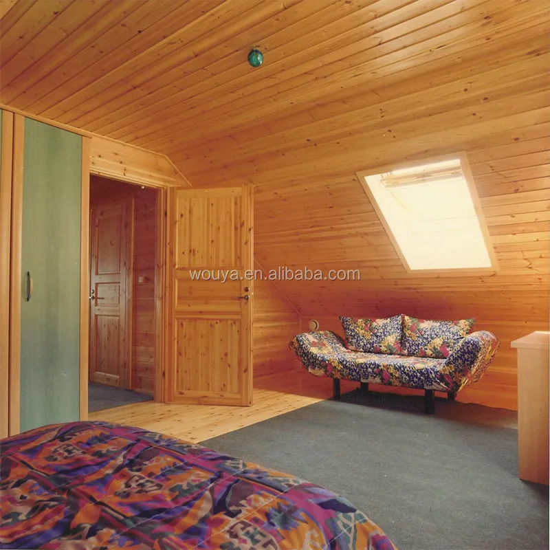 wooden house club red large room kit log homes prefab chalet foldable russian pine real estate