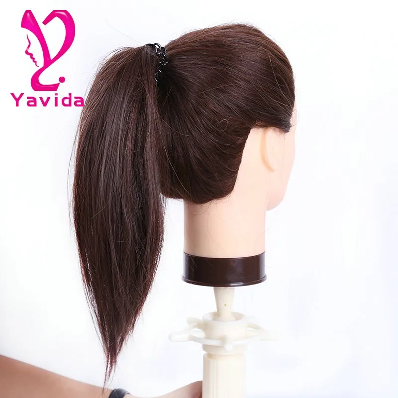 
wholesale mannequin head natural hair training head /hair dressing mannequin doll 