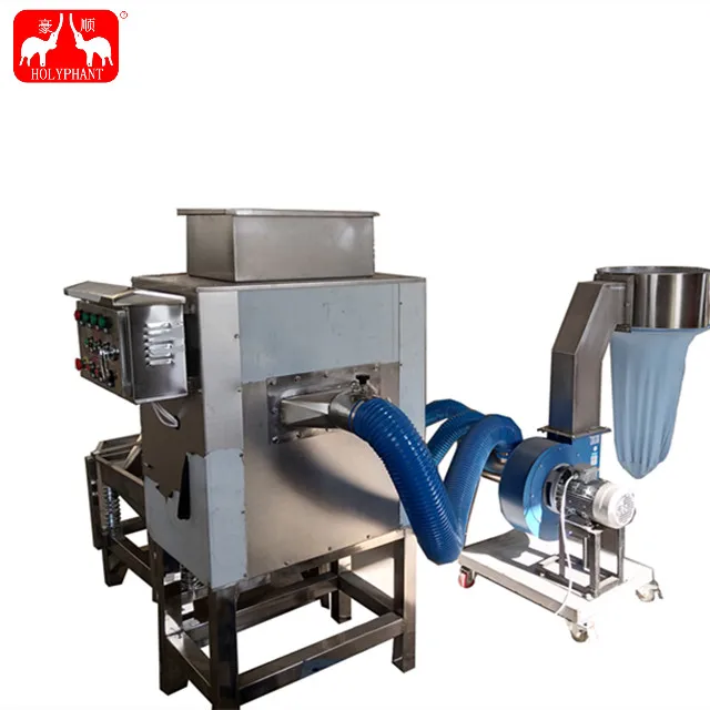 Cacao processing line cocoa bean pelling machine for cocoa shelling
