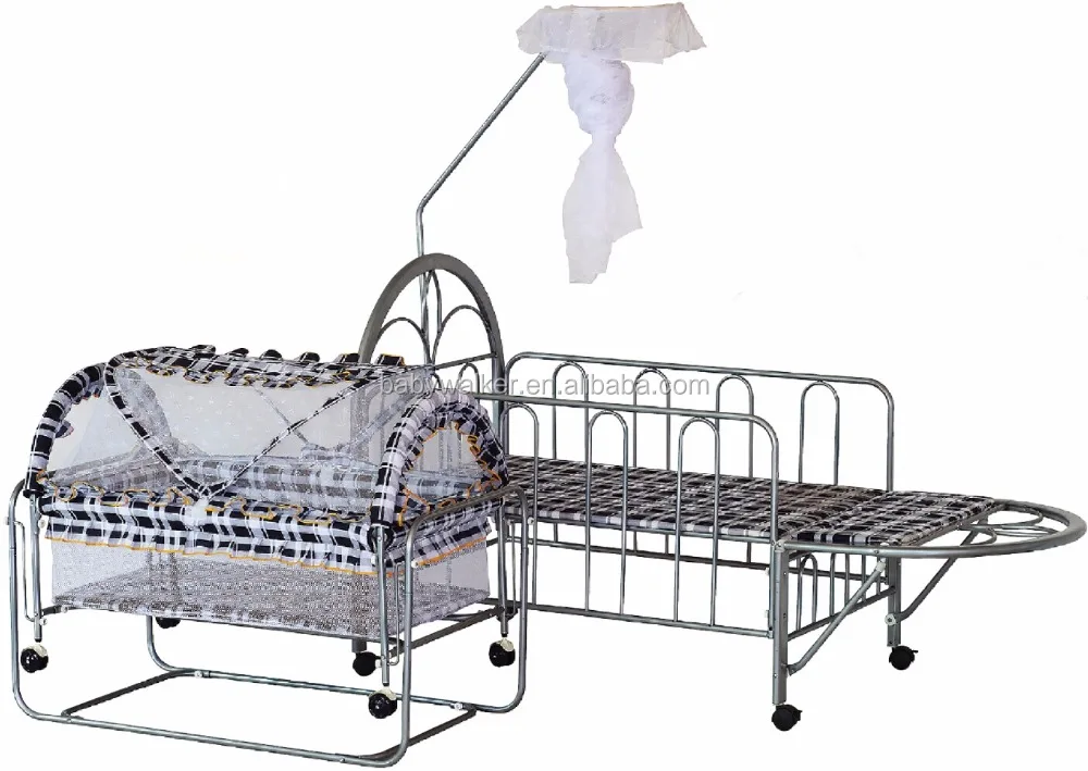 New Design Fashion Metal Cradle Baby Cot Bed with Net, for kids BM6A932