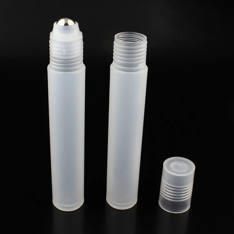 Cheaper price 15ML clear plastic tube packaging with roller ball