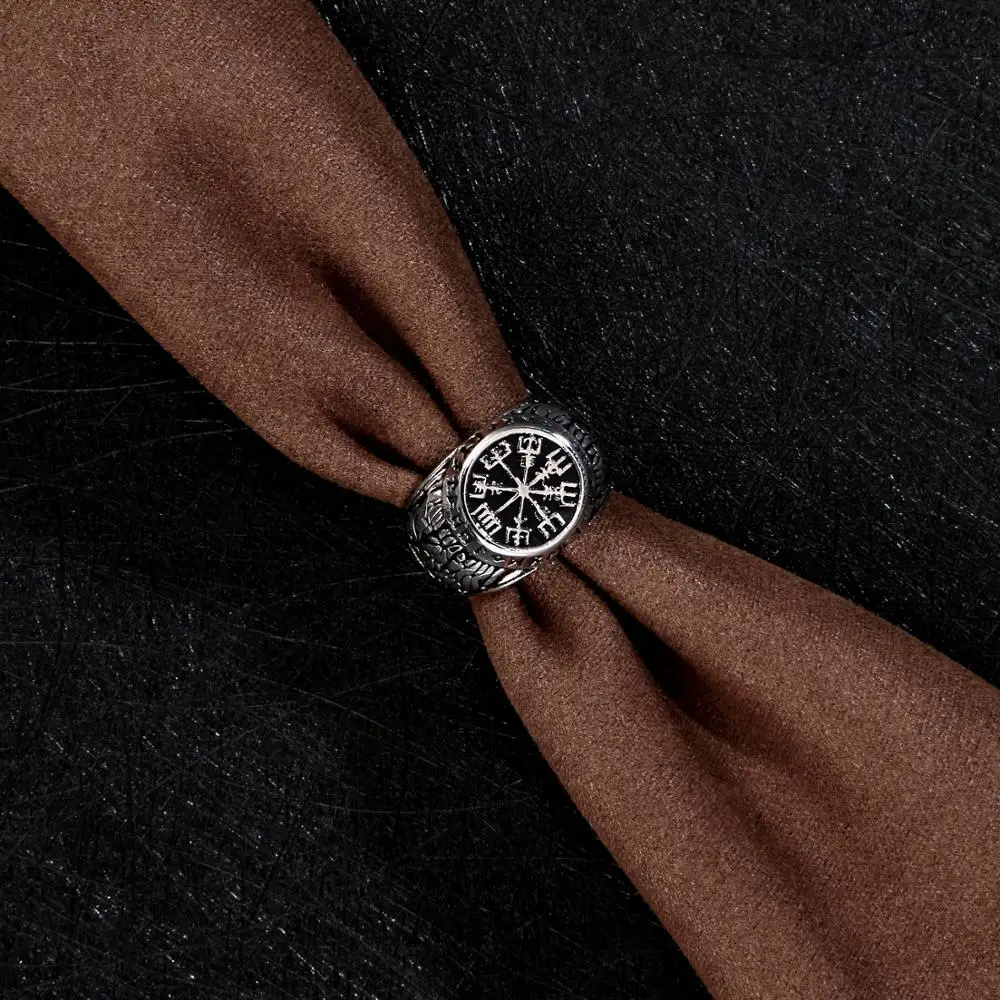 
New Vintage Punk Style Stainless Steel Man Design Ethnic Finger Ring 