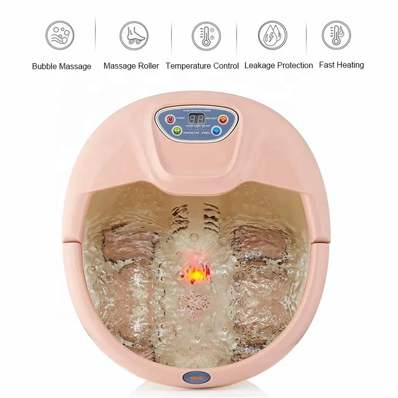 Electric Plastic Ionic Portable Bubble Massage Tub Hydro Sana Detox Foot Spa Bath Roller Massager