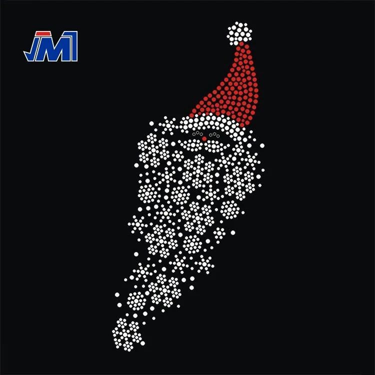 Blingblig Christmas ornament hot fix rhinestone transfer