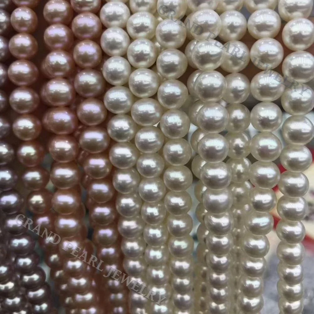 Freshwater Pearl 7-8mm Near Round 3 natural colors