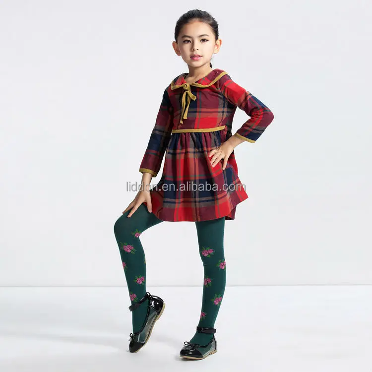 Модные хлопковые колготки с цветочным рисунком для девочек, оптовая продажа с фабрики