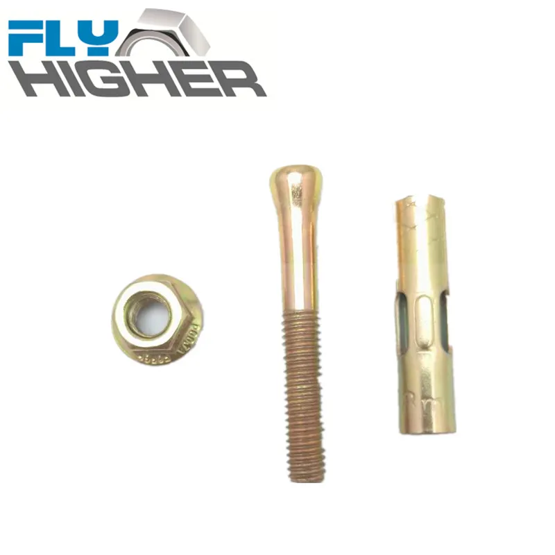 M6 sleeve anchor bolt with hex flange nut