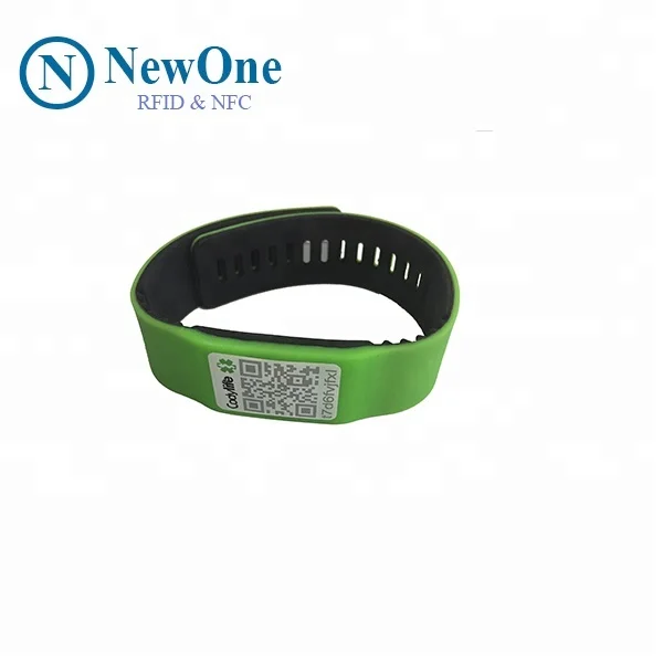 SOS  wristbands with unique QR code printed silicone bracelets