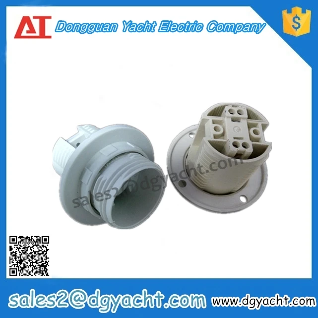 Пластиковые E14 винт типа потолка лампа гнездо с оперативное исправление кольцо