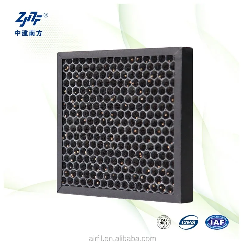 ZJNF Plastic Paper Honeycomb Coconut Shell Active Carbon Filter for industry factory