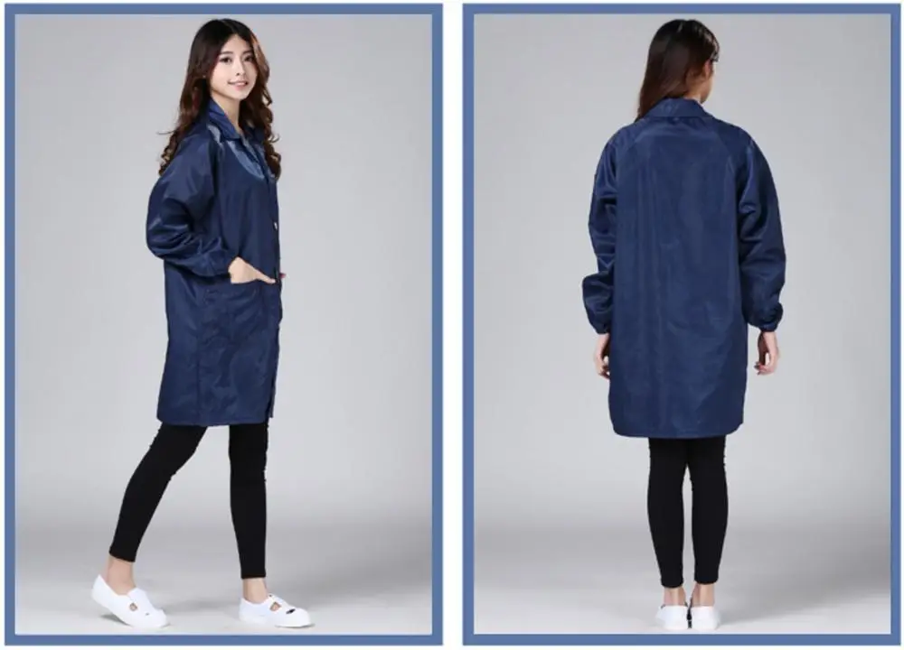 Soft And Comfortable Antistatic Labcoat Cleanroom Working Smock