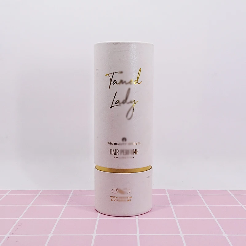 Biodegradable cream packaging round cylinder kraft paper tube for cosmetics