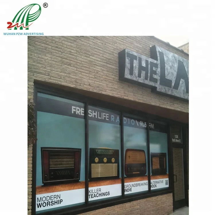 Flex Advertising PVC Banner/backlit printing of coffee shop logo