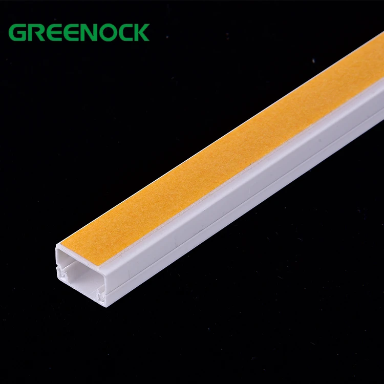 Wholesale 10X15 10X20 14X24 19X39 25X50 40X60 Plastic Wiring Duct Pvc Adhesive Cable Trunking Sticker/Canaletas De Pvc