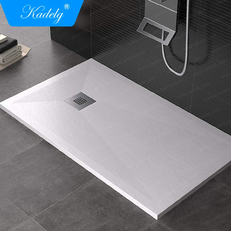 Popular products Rectangular 8 Sizes Bathroom Stone Shower Tray Acrylic