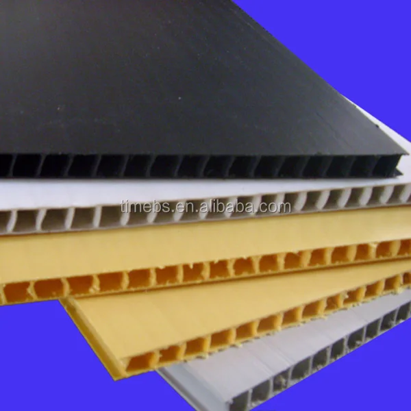 Black esd corrugated plastic sheets 4x8 coroplast conductive corflute sheets