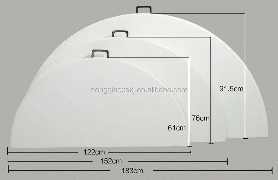 5FT Banquet Round Folding-in-Half Table|5ft round half folding table|8 people round folding table HQ-ZY152