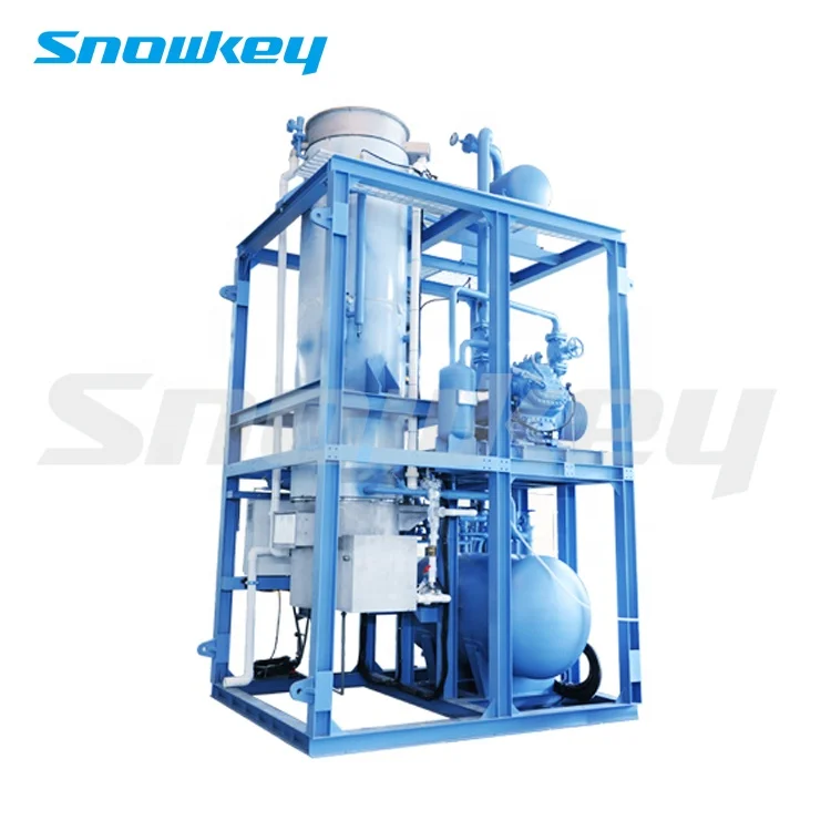 
Snowkey Ice Making Machine Large 50 Ton Tube Ice Machine Evaporator 