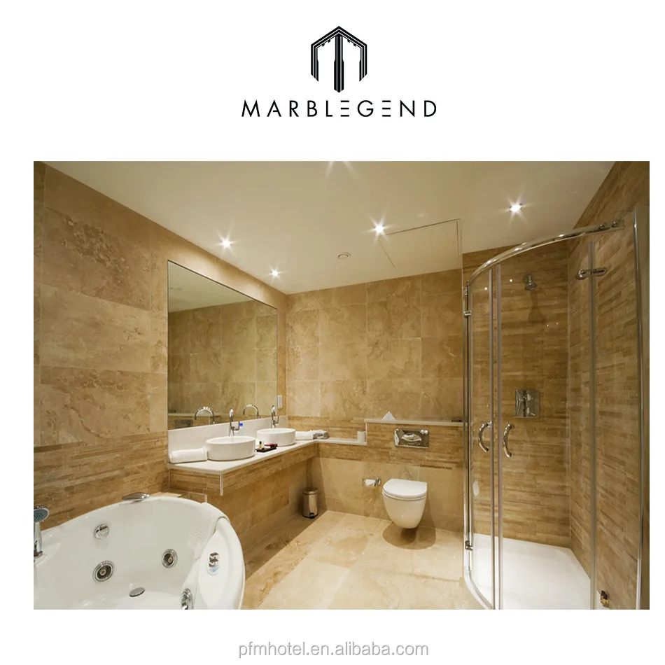 Украшение для ванной комнаты из натурального камня идеи дизайна интерьера стены травертина