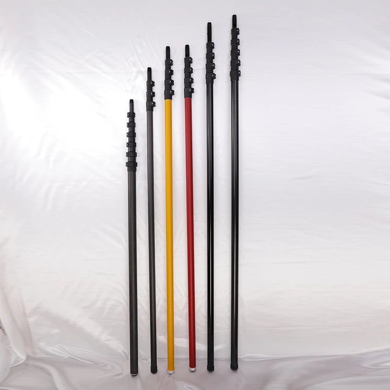 8m 10m 12m 15m 18m carbon fiber telescopic pole
