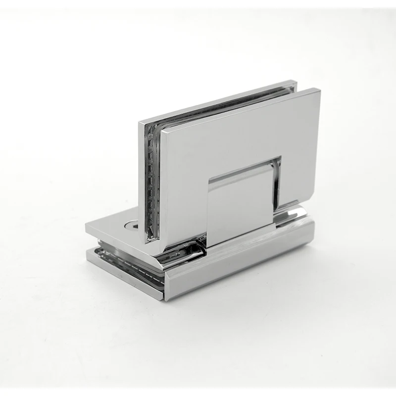 90 degree double glasses soft closing bathroom door glass hinge