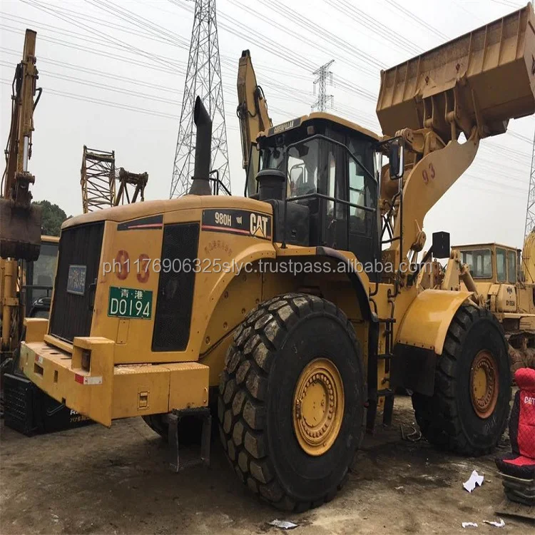 Used caterpillar wheel loader 980h made in Japan , Front loader cat 980 machine for sale