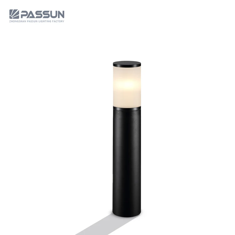 aluminium plus acrylic outdoor use waterproof pole shaped led garden light