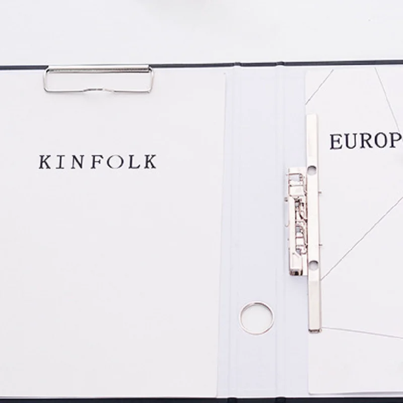 Office Stationery Hole A4 Size Paper File Folder With Double Clip Types Of Office Stationery File Ring Binder