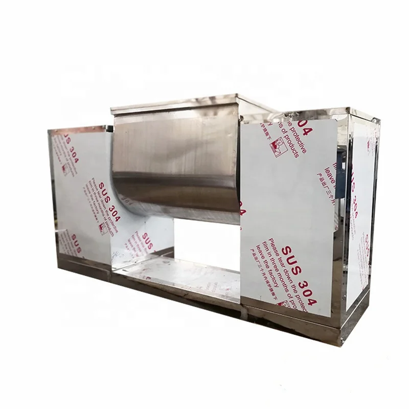 Horizontal stirring mixer trough double paddle blender machine trough shape mixer for coco bean coffee powder potato starch