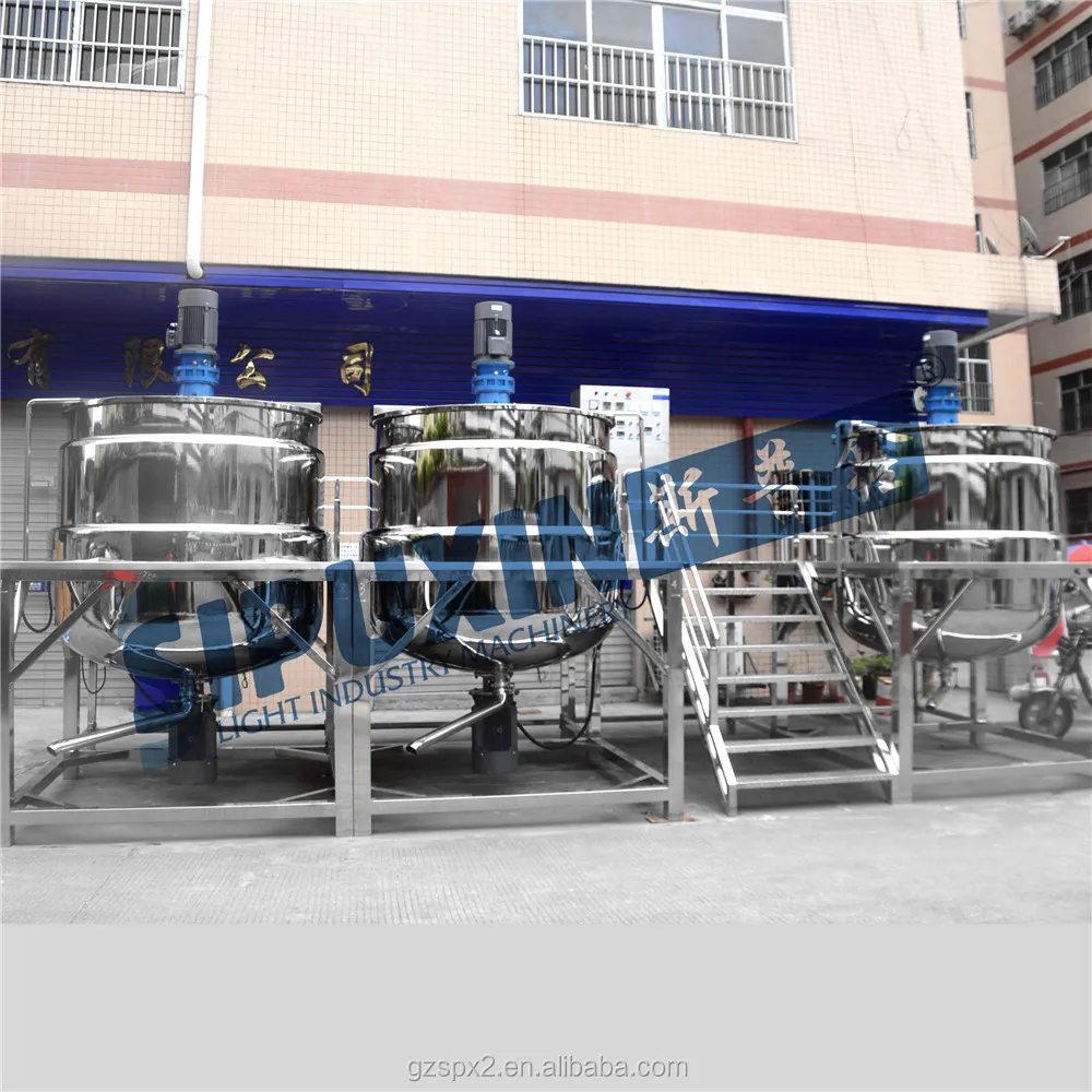 Sipuxin cosmetic cream machine shampoo mixer tank Liquid detergent lotion mixer (combined tank)