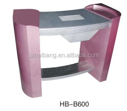 hot sale pink nail manicure table with fan HB-B48