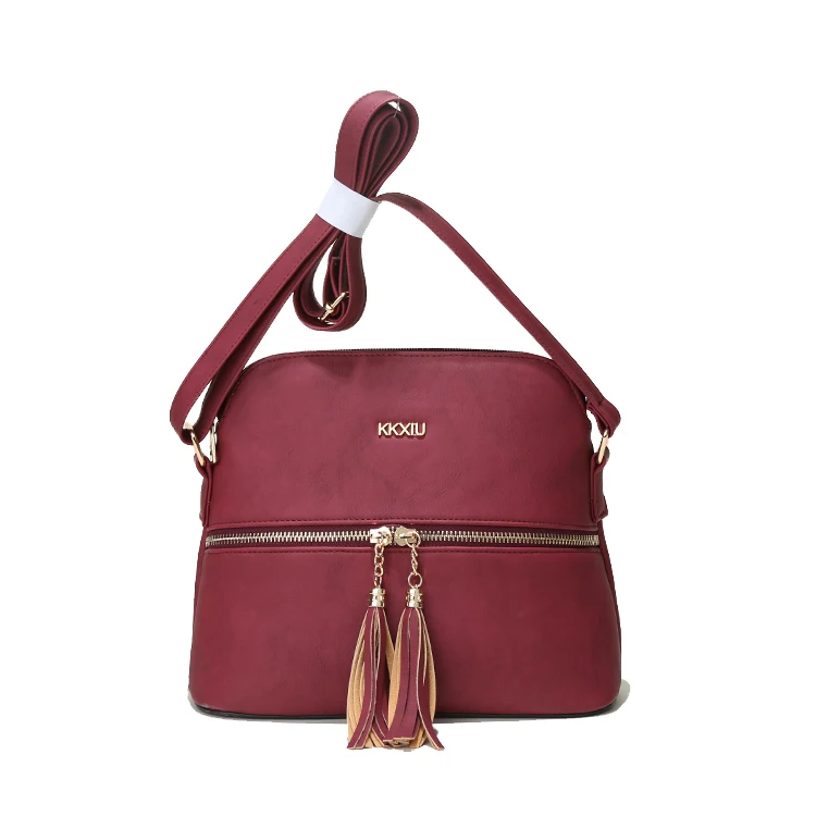 2021 Amazon Best Seller Medium Crossbody Bag with Tassel and Zipper Pocket