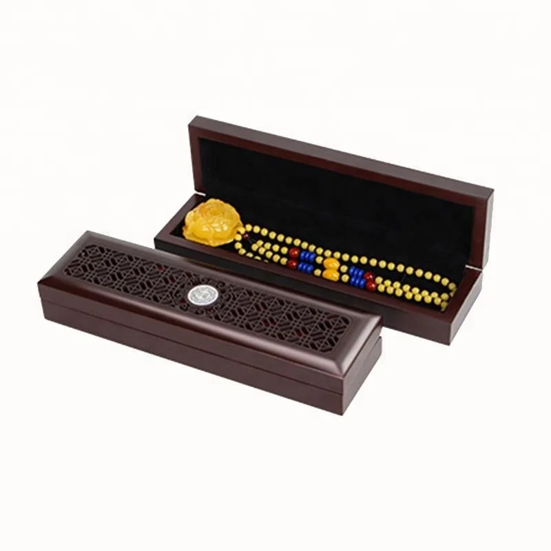 Custom Logo MDF Wooden Box Jewelry Packaging Boxes