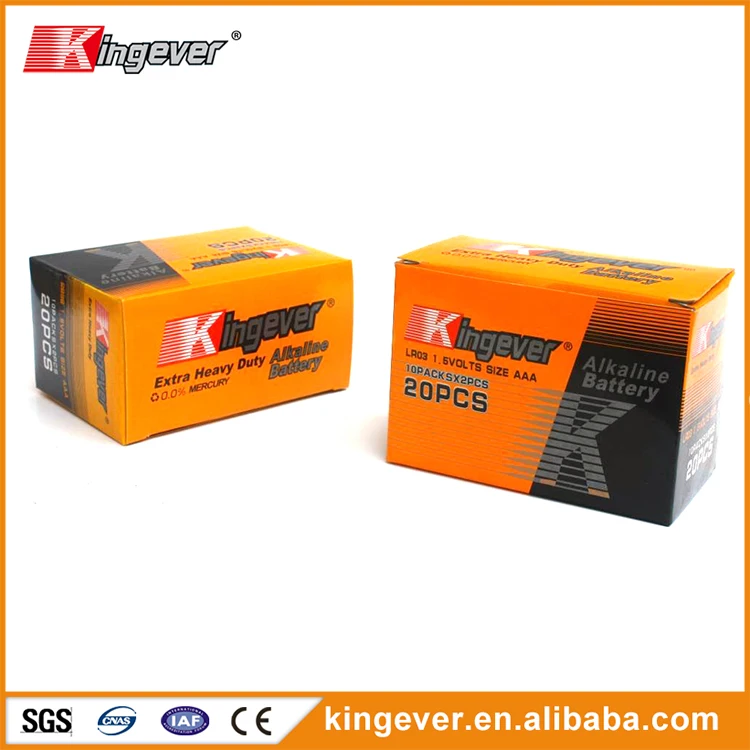 Heavy duty aaa 1.5 v alkaline battery