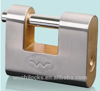 
Wholesale prices trendy style unique design rectangular stainless padlock 