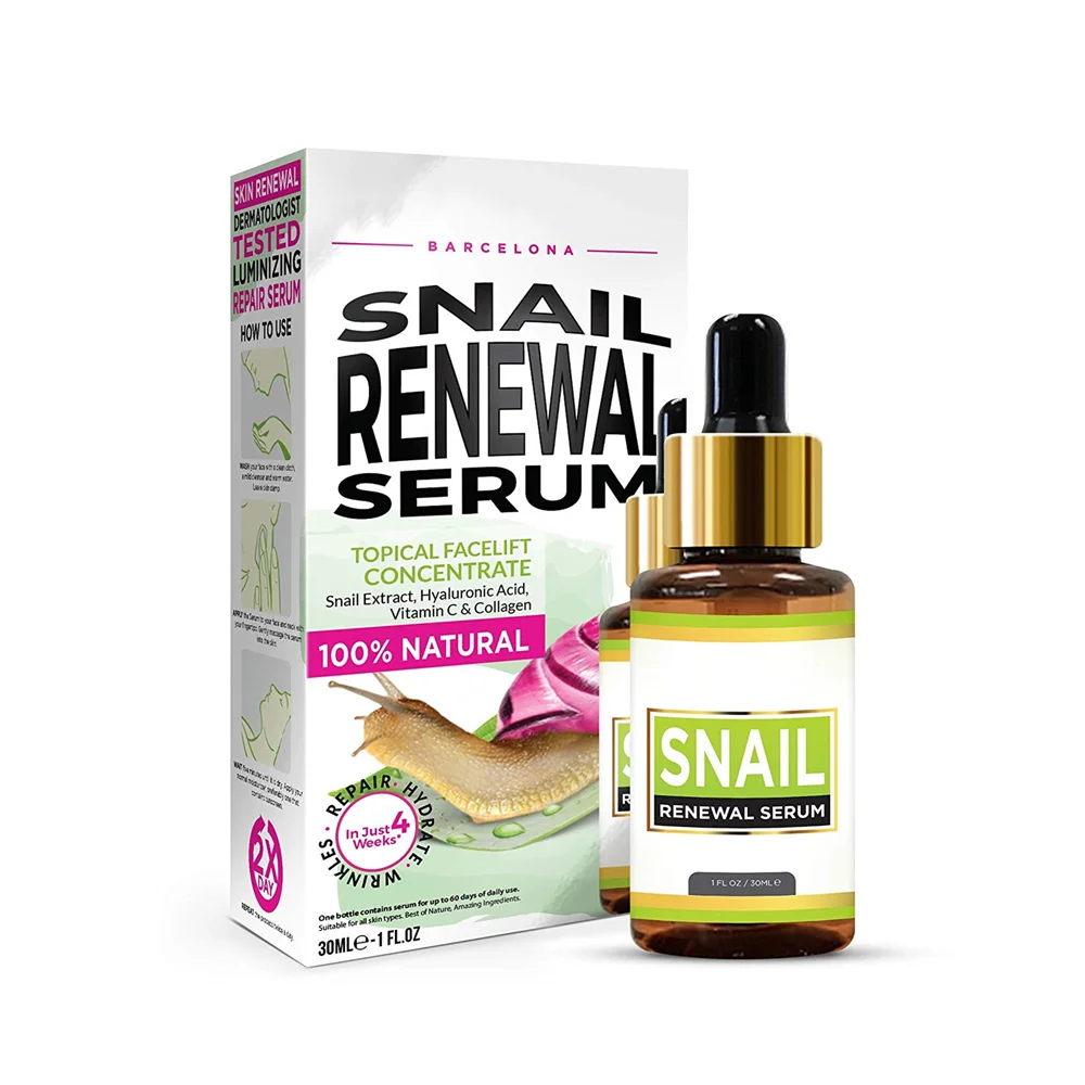Renewal repairing korea extract snail anti age serum for face