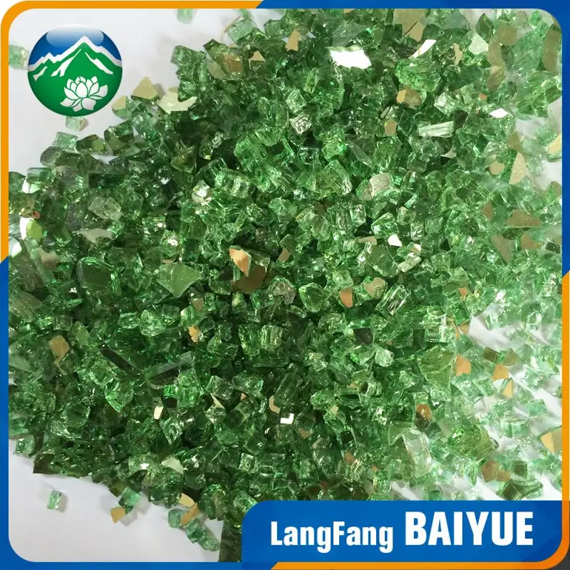 Высокое качество морской синий огонь стекло разбилось