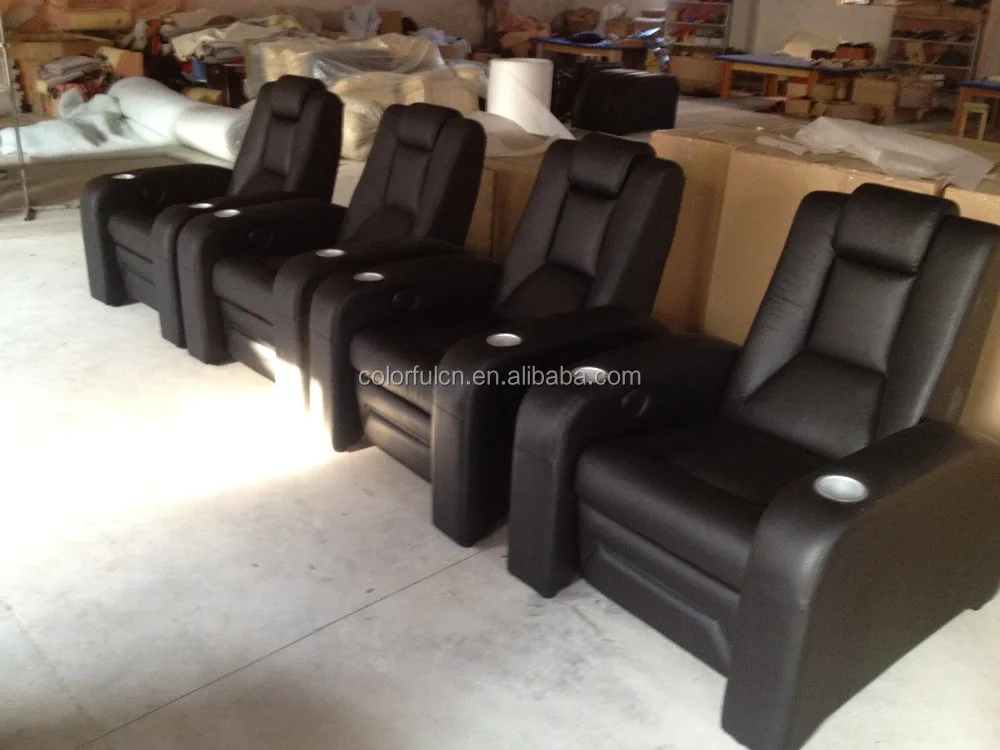 Single Leather Home Theater Chair Cinema Seating LS811