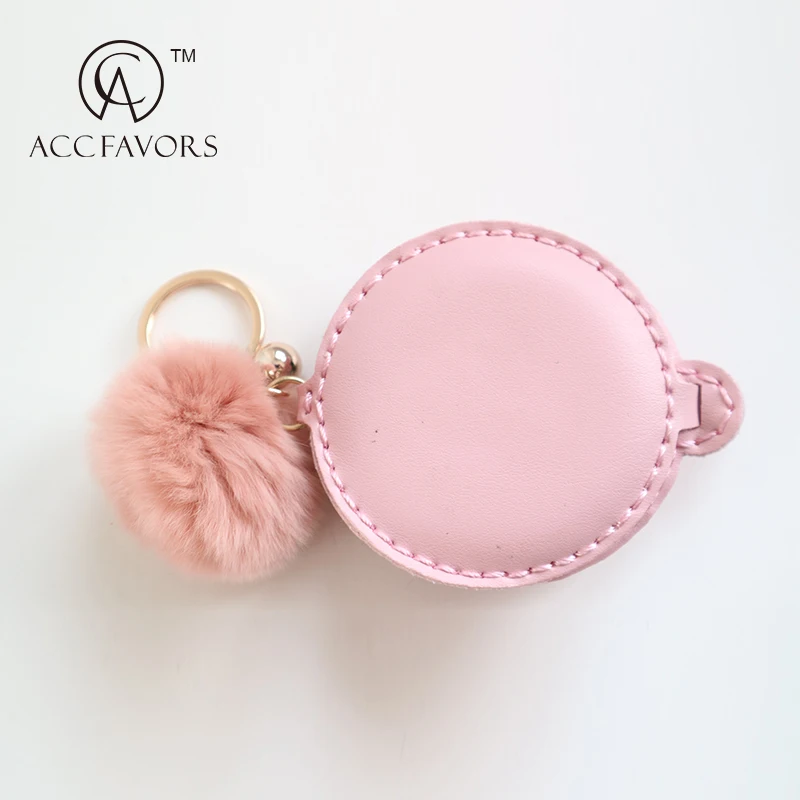strawberry compact mirror keychain for gift