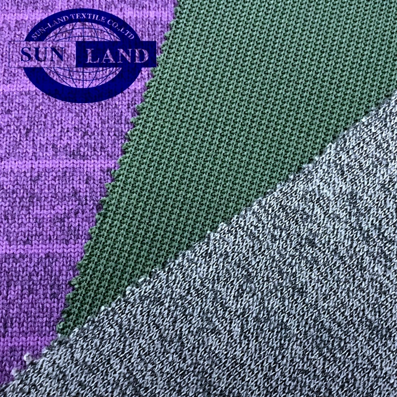 100% polyester thick needle melange fleece fabric for autumn winter cloth keep warm