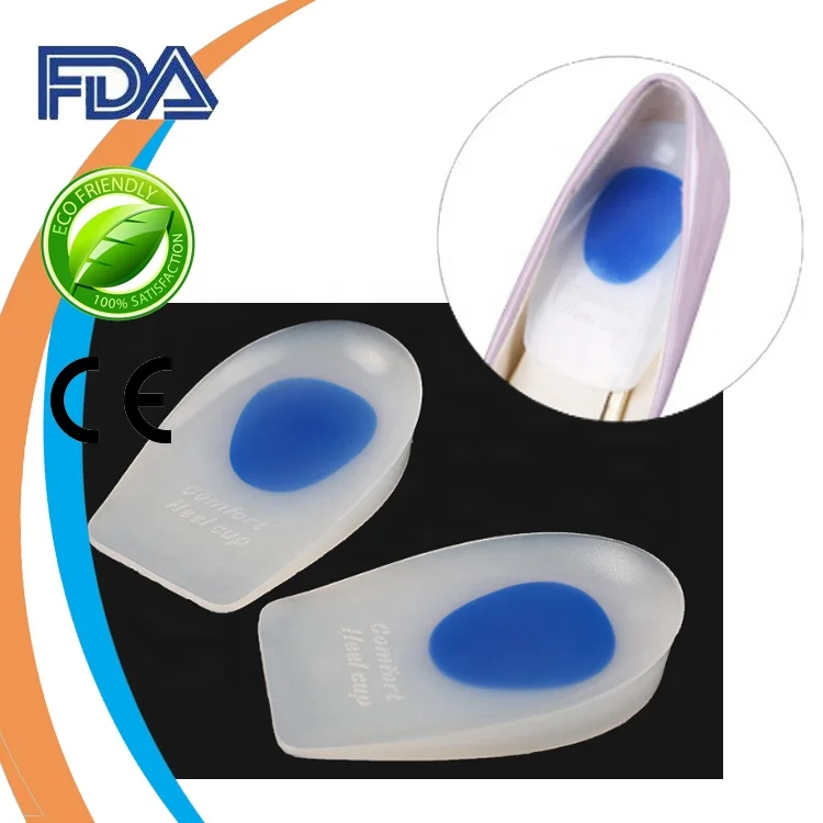 100% чистого силикона увеличение высоты пятки подушки стелька