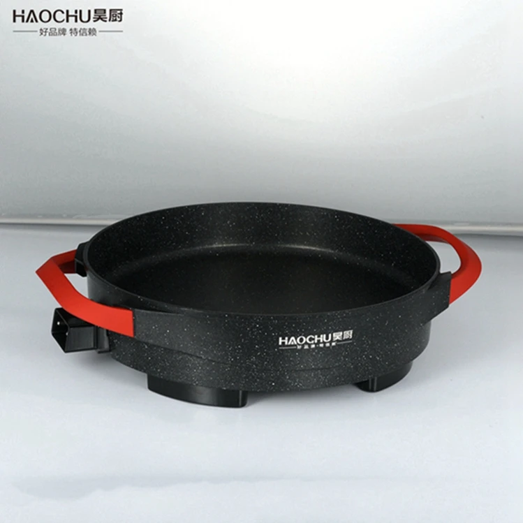 
40cm Multi Functional Stone Non Stick Electric Pizza Frying Pan 