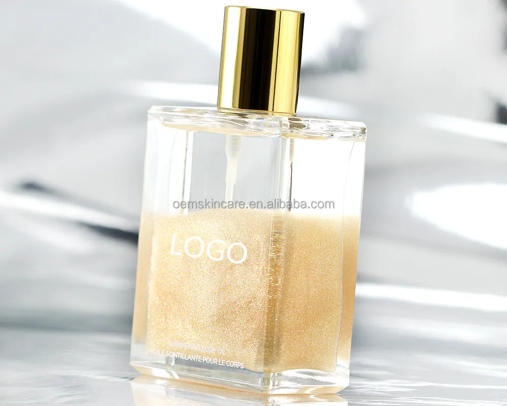 Wholesale OEM Argan 24k Gold Shimmering and Shine Body Oil