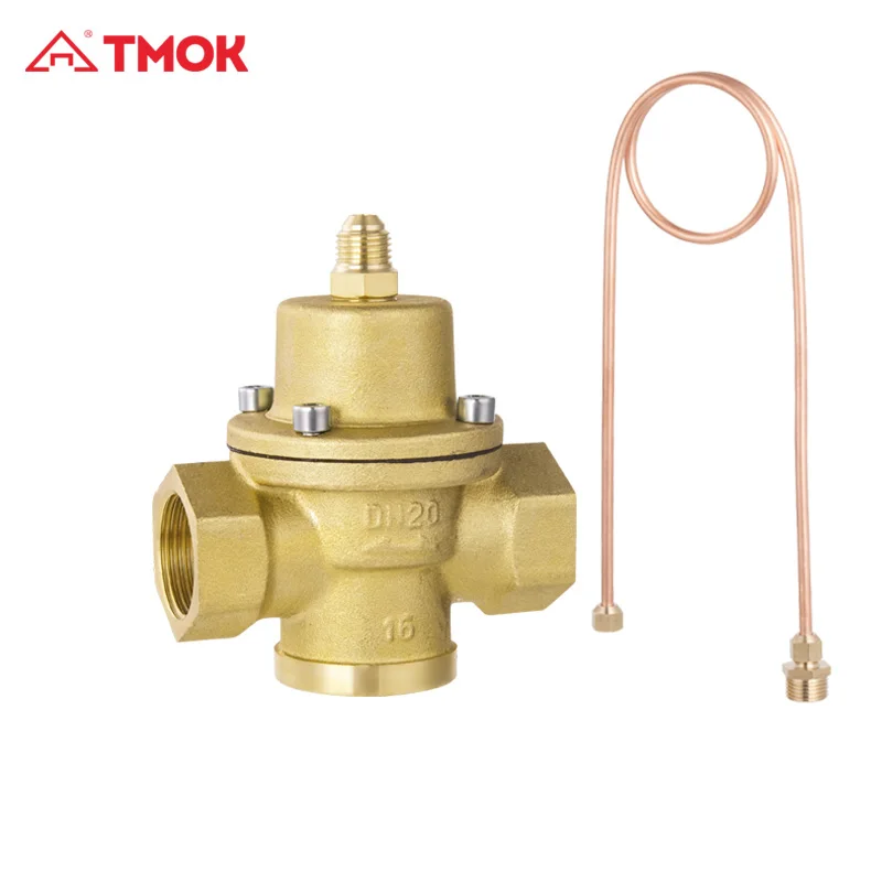 Tmok Copper Differential Pressure Valve With Low Price Manufacture Brass Pressure Reducing Valve Water
